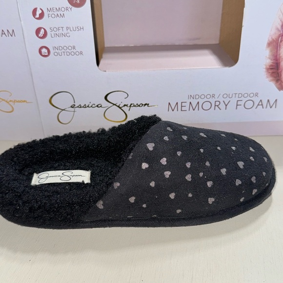 Jessica Simpson Women's Soft Cable Knit Slippers - Picture 2 of 4